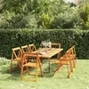 Image de Chaises pliables de jardin lot de 8 Bois d acacia massif