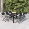 Image de vidaXL Ensemble de Salle à Manger de Jardin 7 pcs Table à Dîner Chaises de Salle à Manger Meubles de Patio Terrasse 3102919