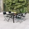 Image de vidaXL Ensemble de Salle à Manger de Jardin 5 pcs Table à Dîner Chaises de Salle à Manger Meubles de Patio Terrasse 3102920