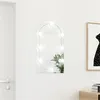 Image de vidaXL Spiegel met LED-verlichting boog 70x40 cm glas3102977