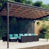 Image de vidaXL 10-delige Loungeset met kussens poly rattan zwart3102017