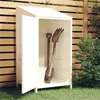 Image de 152179 vidaXL Remise de jardin Blanc 55x52x112 cm Bois de sapin solide