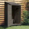 Image de 152180 vidaXL Remise de jardin Anthracite 55x52x112 cm Bois de sapin solide