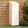 Image de 152187 vidaXL Remise de jardin Blanc 55x52x174,5 cm Bois de sapin solide