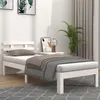 Image de vidaXL Bedframe massief hout wit 75x190 cm814715