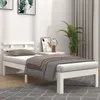 Image de vidaXL Bedframe massief hout wit 100x200 cm814745