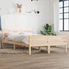Image de Cadre de lit sans matelas bois massif 140x190 cm