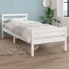 Image de vidaXL Bedframe massief hout wit 100x200 cm814810