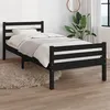 Image de vidaXL Bedframe massief hout zwart 100x200 cm814813