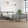 Image de vidaXL Bedframe massief hout grijs 140x200 cm814821