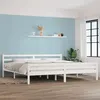Image de vidaXL Bedframe massief hout wit 200x200 cm814840