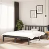 Image de vidaXL Bedframe massief hout grijs 135x190 cm814861