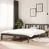 Image de vidaXL Bedframe massief hout grijs 140x200 cm814886
