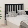Image de vidaXL Hoofdbord 126x6x101 cm massief grenenhout zwart818514
