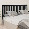 Image de vidaXL Hoofdbord 206x6x101 cm massief grenenhout zwart818544
