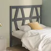 Image de vidaXL Hoofdbord 106x4x100 cm massief grenenhout grijs818607