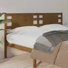 Image de vidaXL Hoofdbord 126x4x100 cm massief grenenhout honingbruin818763