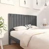 Image de Tête de lit Gris 125,5x4x100 cm Bois massif de pin