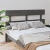 Image de vidaXL Hoofdbord 154x3x81 cm massief grenenhout grijs819077
