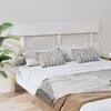 Image de Tête de lit Blanc 164x3x81 cm Bois massif de pin