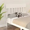 Image de vidaXL Hoofdbord 123,5x3x81 cm massief grenenhout wit819111