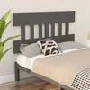 Image de vidaXL Hoofdbord 123,5x3x81 cm massief grenenhout grijs819112