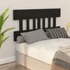 Image de vidaXL Hoofdbord 183,5x3x81 cm massief grenenhout zwart819139