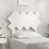 Image de vidaXL Hoofdbord 92x3x81 cm massief grenenhout wit819201