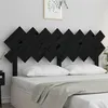 Image de vidaXL Hoofdbord 159,5x3x80,5 cm massief grenenhout zwart819234