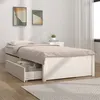 Image de vidaXL Bedframe met lades wit 75x190 cm3103454