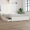 Image de vidaXL Bedframe met lades wit 140x200 cm3103560