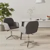Image de Lot de 2 chaise vidaxl en plastique non pliable H. 70 cm interieur gris