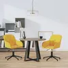 Image de Lot de 2 chaise vidaxl interieur non pliable H. 72 cm en plastique jaune