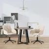 Image de Lot de 2 chaise vidaxl interieur non pliable en plastique H. 72 cm beige