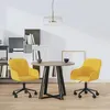 Image de Lot de 2 chaise vidaxl en plastique non pliable H. 78 cm interieur jaune