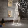 Image de vidaXL Arbre de Noël cône 310 LED Blanc froid 100x300 cm 343491