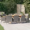 Image de vidaXL 11-delige Tuinset met kussens grijs3103591