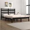Image de vidaXL Bedframe massief grenenhout zwart 200x200 cm3103672