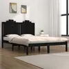 Image de vidaXL Bedframe massief grenenhout zwart 200x200 cm3103802
