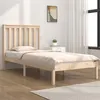Image de vidaXL Bedframe massief grenenhout zwart 75x190 cm3103803