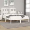 Image de vidaXL Bedframe massief grenenhout wit 140x190 cm3103914
