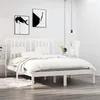 Image de vidaXL Bedframe massief grenenhout wit 140x190 cm3104044