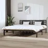 Image de vidaXL Bedframe massief grenenhout grijs 200x200 cm3104240