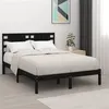 Image de vidaXL Bedframe massief grenenhout zwart 200x200 cm3104242