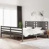 Image de vidaXL Bedframe massief grenenhout grijs 200x200 cm3104305