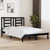 Image de vidaXL Bedframe massief grenenhout zwart 140x190 cm3104332