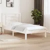 Image de vidaXL Bedframe zonder matras massief grenenhout wit 90x200 cm3104334