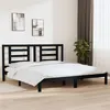 Image de vidaXL Bedframe massief grenenhout zwart 200x200 cm3104372