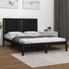 Image de vidaXL Bedframe massief grenenhout zwart 140x190 cm3104397