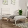 Image de vidaXL Bedframe massief hout wit 75x190 cm3104569